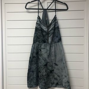 ecote summer dress grey tie dye